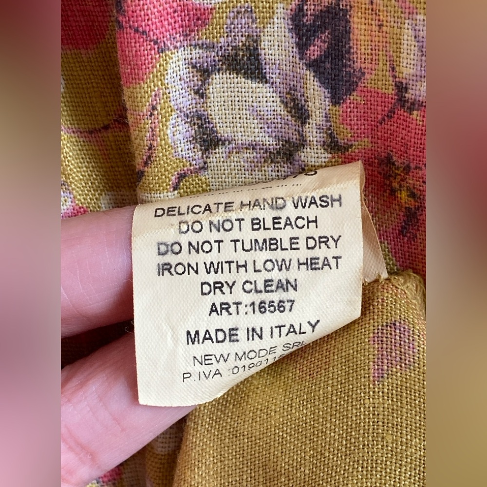 Bellambra Floral Dress in Mustard Yellow with Side Shoulder Tie - Picture 4 of 9